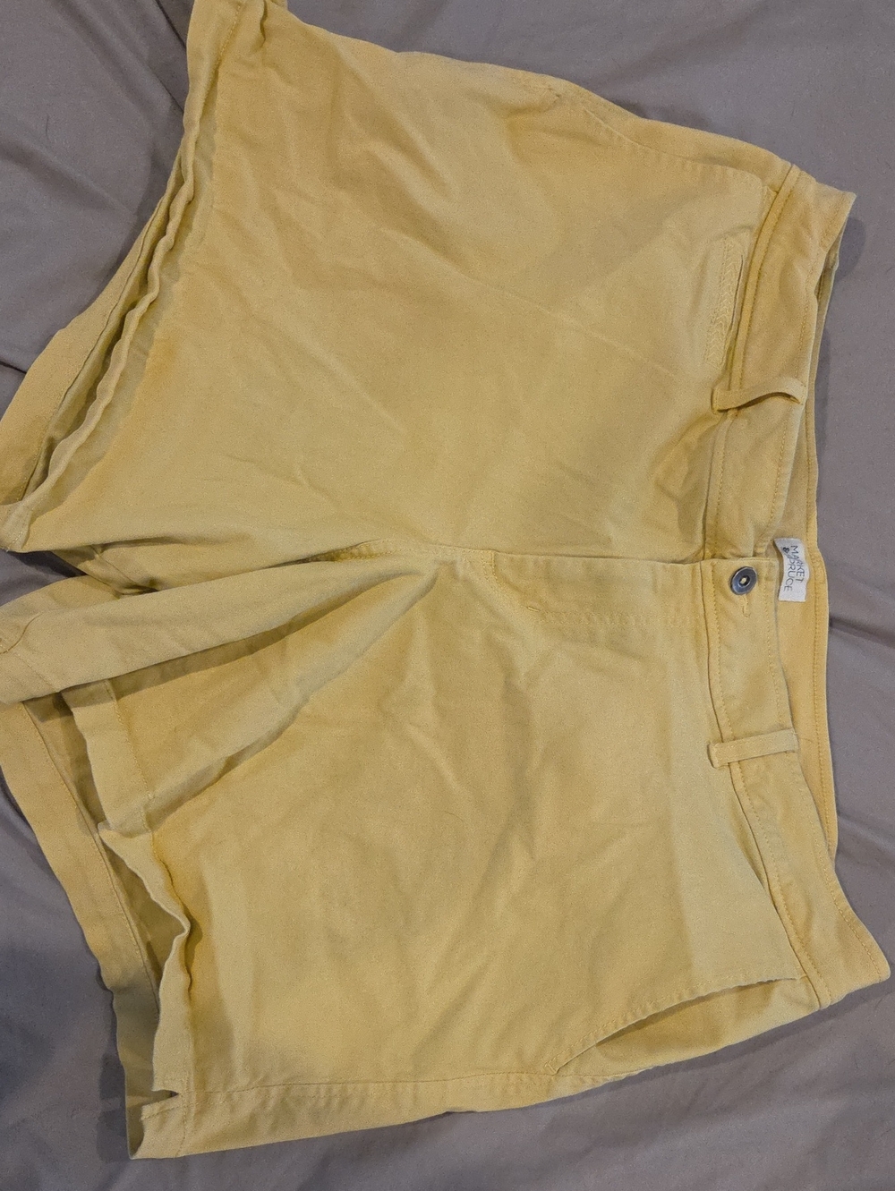 Market & Spruce Soft Yellow High-Waist Women's Shorts